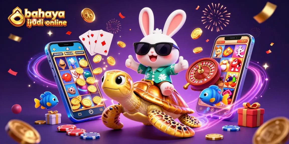 Engaging illustration highlighting the dangers of online gambling with QRIS payment methods exposing players to risks.