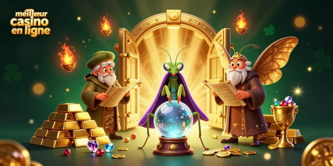 Jeux captivants au meilleur casino en ligne avec des trésors scintillants et des personnages animés.