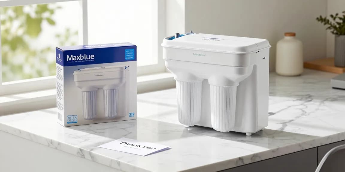 Maxblue UKF8001 Refrigerator Water Filter showcased in premium e-commerce photography for online shopping enthusiasts.