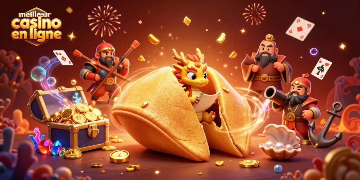 Jouez au meilleur casino en ligne avec cette illustration captivante du jeu et des personnages animés.