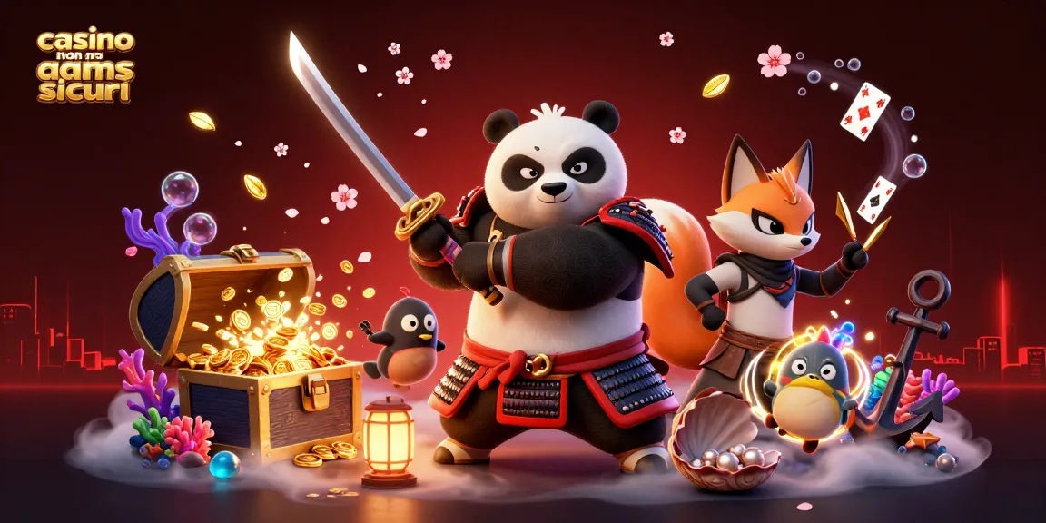 Immergiti in avventure emozionanti nei casinò non aams sicuri con panda samurai e spiriti mistici.