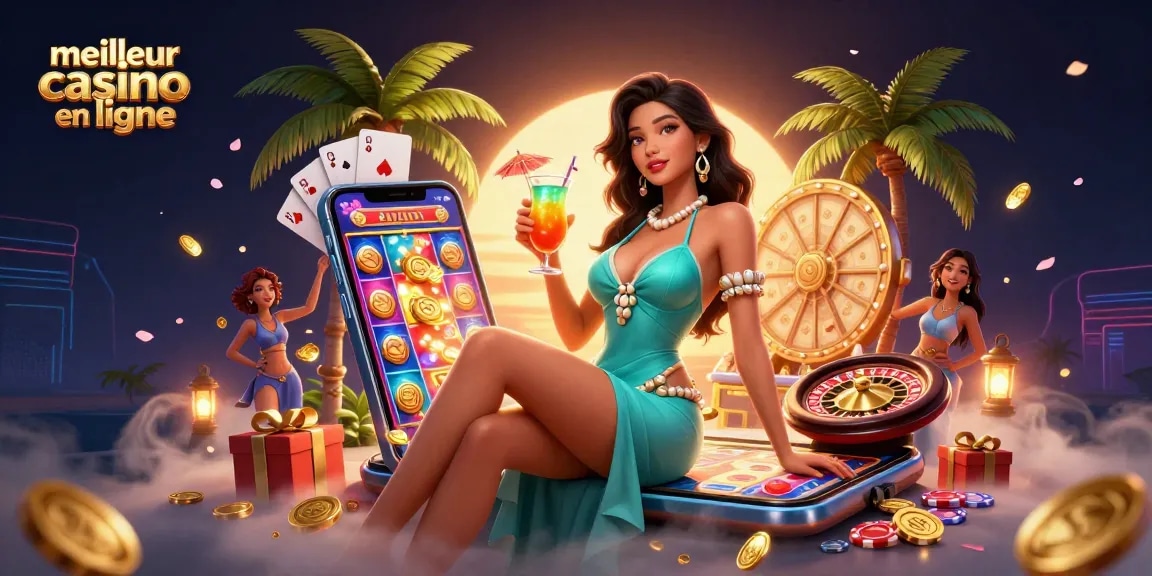 Découvrez l'excitation des meilleurs casinos en ligne avec des éléments de jeu vibrants et une atmosphère glamour.