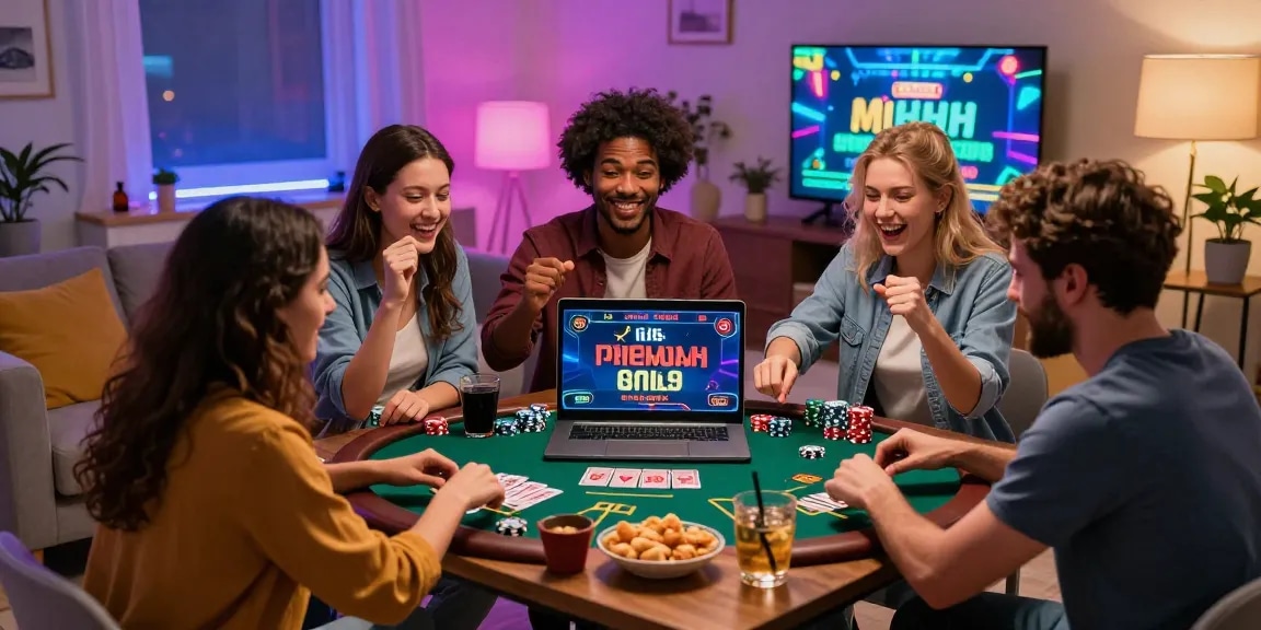 Une expérience de jeu de groupe excitante au meilleur casino en ligne avec des amis profitant de jeux avec croupiers en direct.