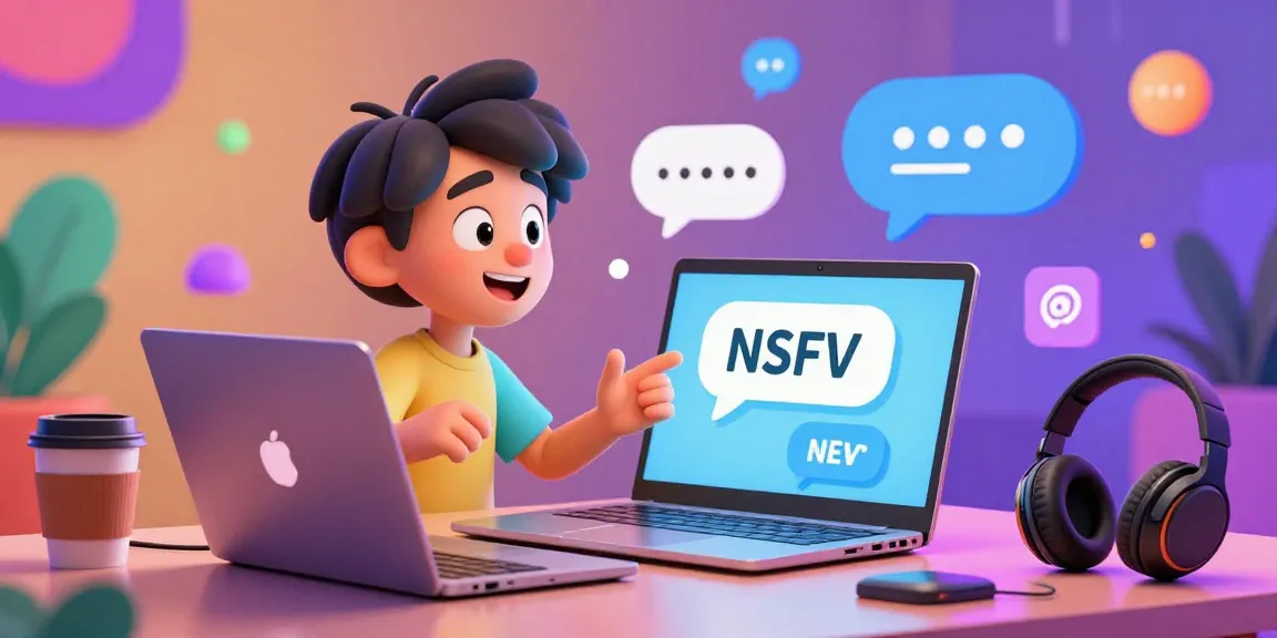 Engaging NSFW AI chat scene with vibrant character interactions and modern tech elements.
