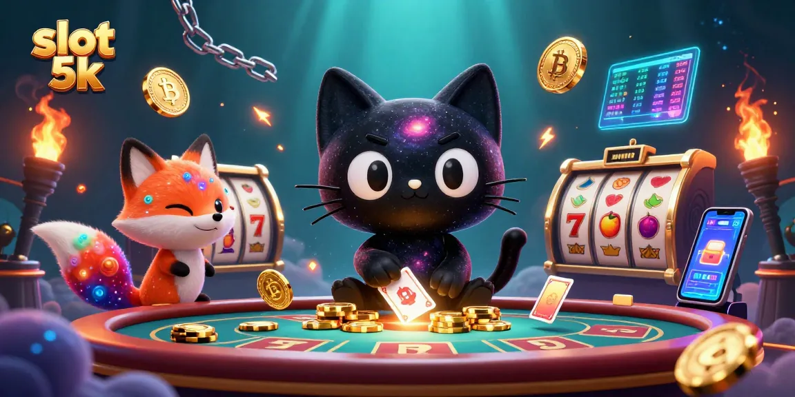 Play thrilling slot 5k games at a cosmic casino with vibrant characters and stunning visuals.