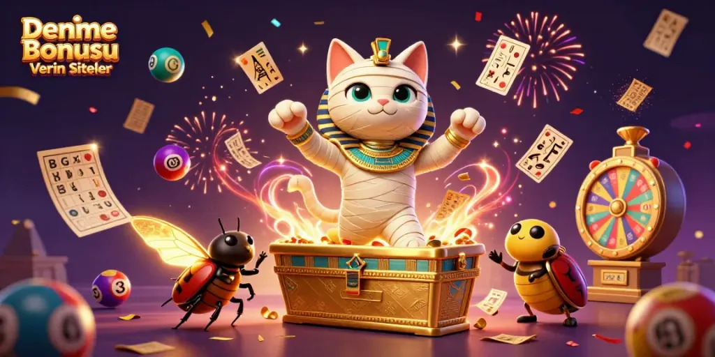 Experience thrilling gameplay with Deneme Bonusu Veren Siteler, featuring a dynamic casino scene.