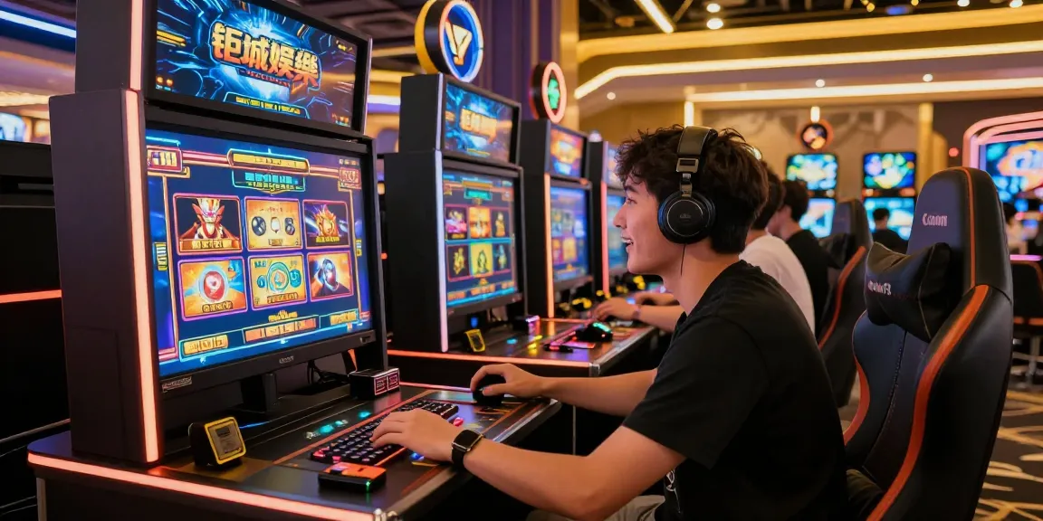 Experience 鉅城娛樂 with vibrant online gaming in a futuristic casino environment.