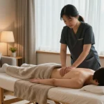Relaxing 의정부출장안마 service at home with professional therapist and calming atmosphere.