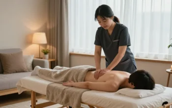Relaxing 의정부출장안마 service at home with professional therapist and calming atmosphere.